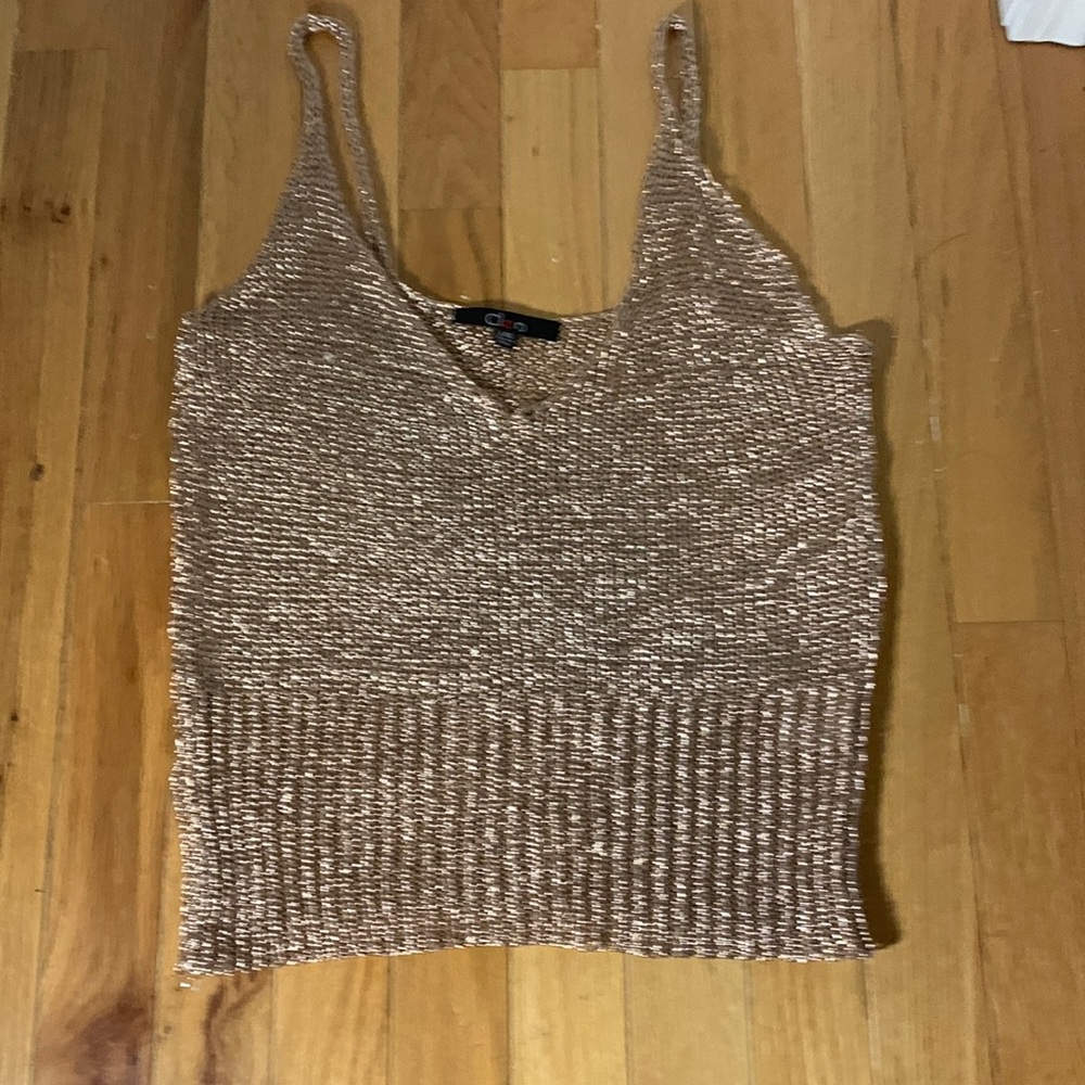 Gold tank top